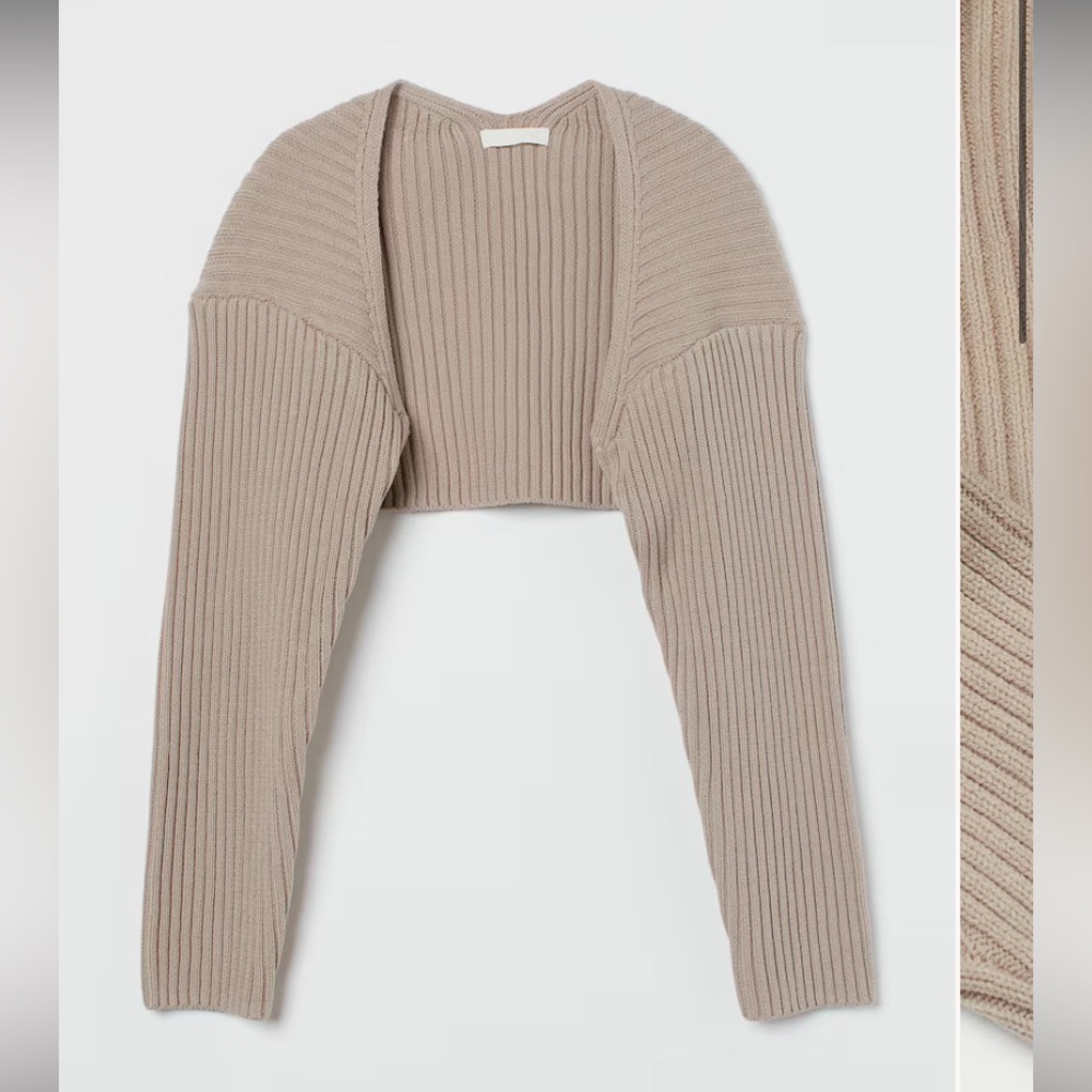 H & M rib knit bolero sweater